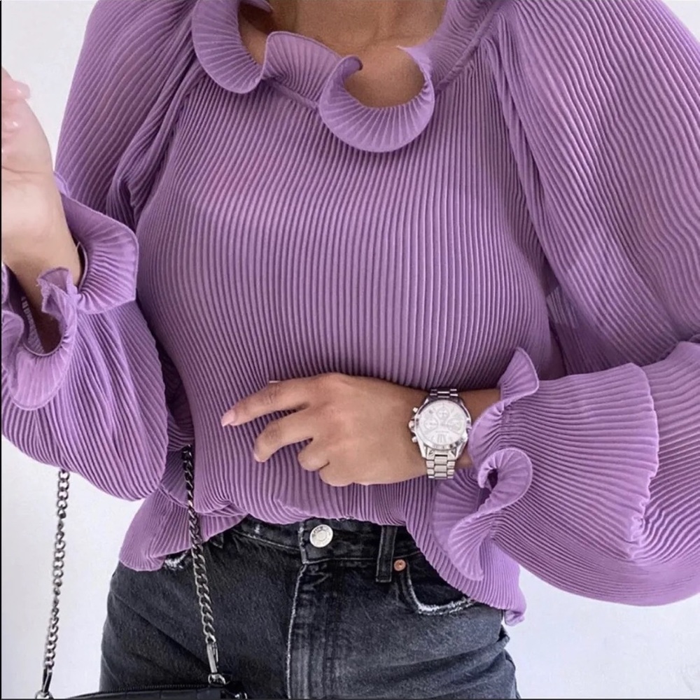 ZARA Pleated Top